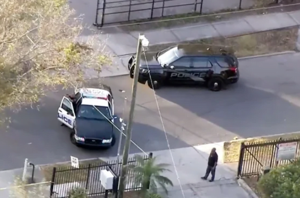 Police say 10 people have been shot in a drive-by shooting in Florida