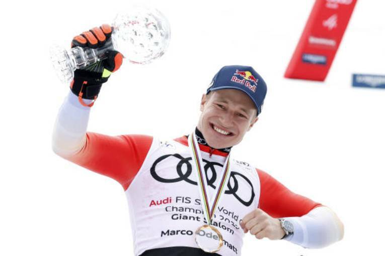 Swiss skier Odermatt wins GS, sets World Cup points record