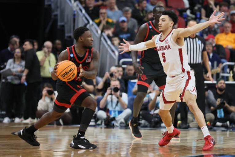 San Diego State ousted No. 1 overall Alabama out of the NCAAs