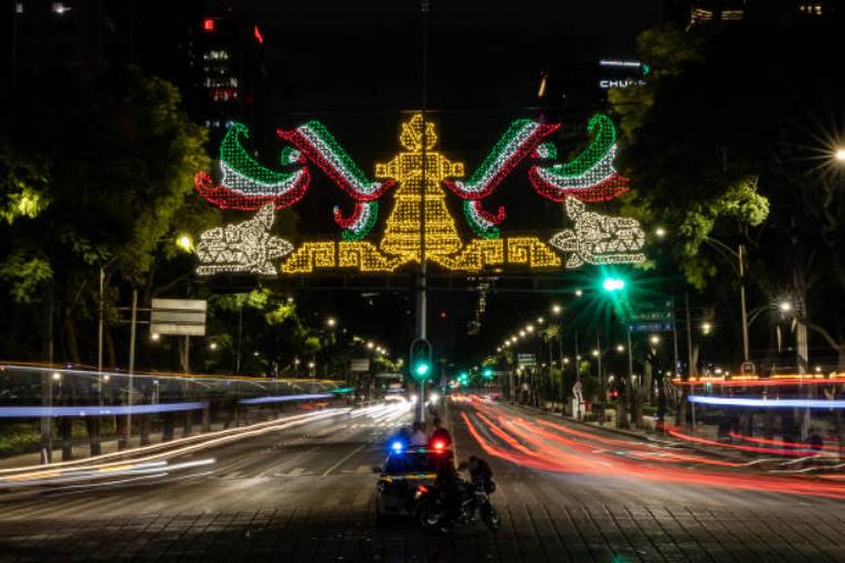 Little Village preparing for procession and celebration of Mexican Independence Day