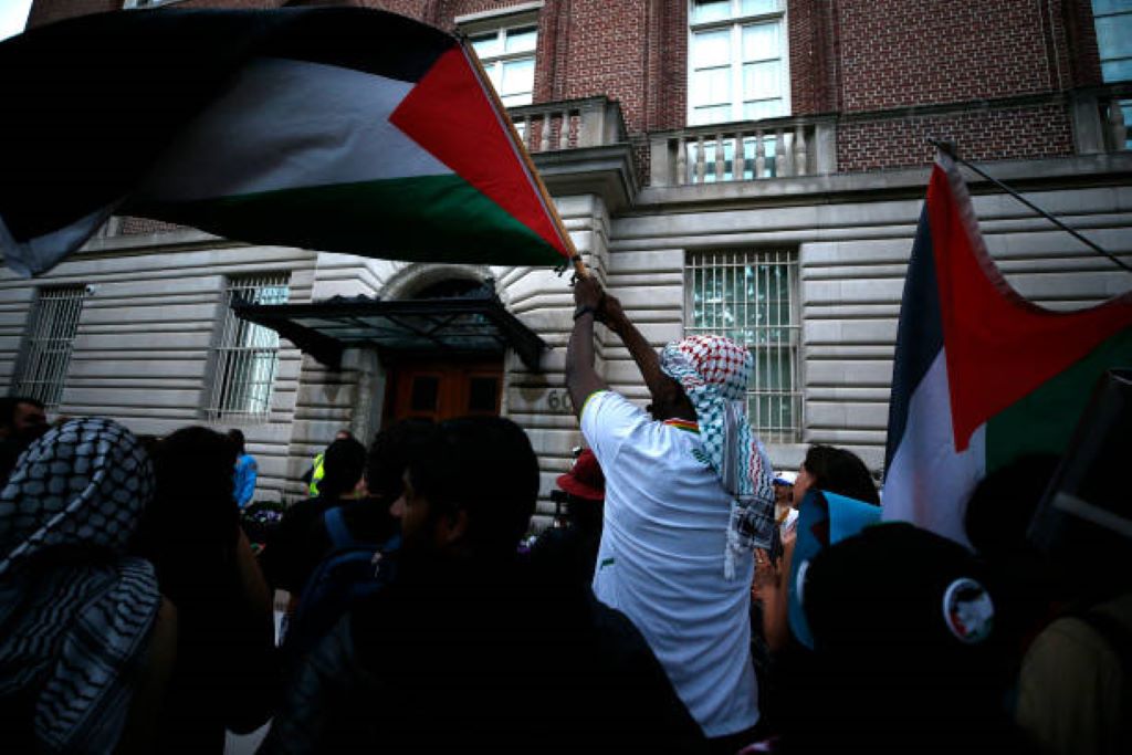 The president of Columbia University steps down months after anti-Israeli demonstrations rocked the school