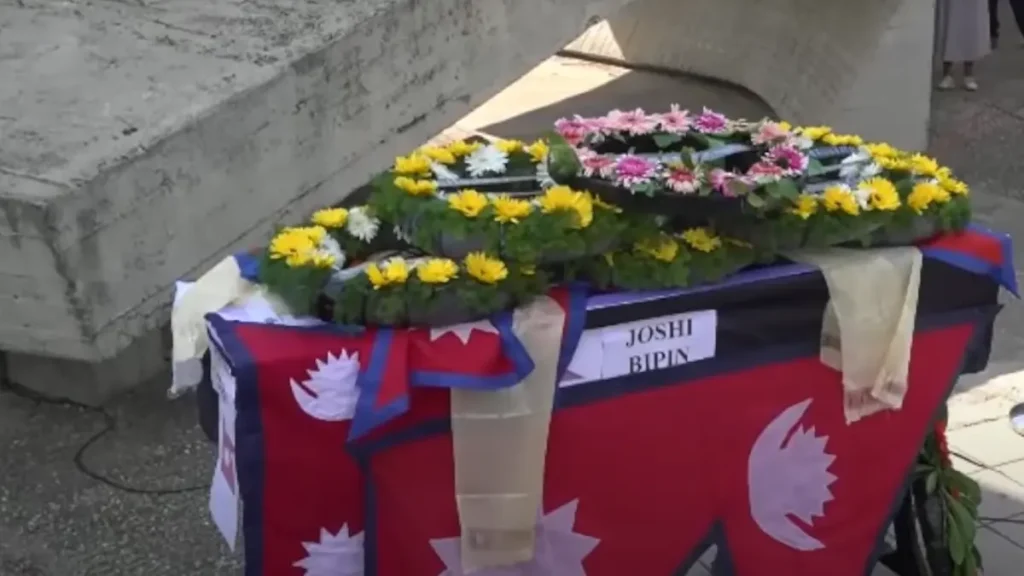 इजरायलमा मारिएका नेपाली विद्यार्थी विपिन जोशीको शव आज नेपाल आइपुग्ने