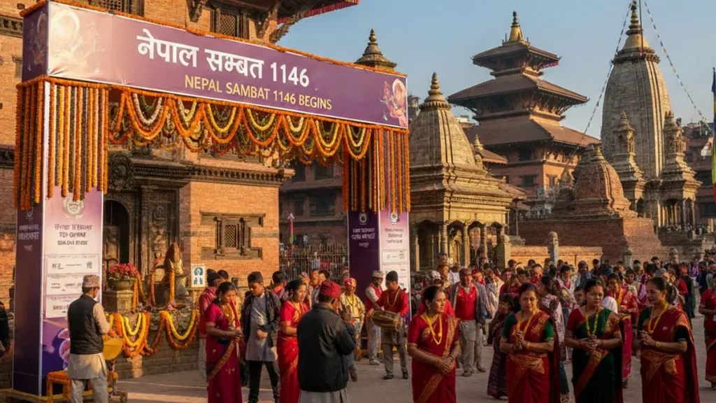 आजबाट सुरु भयो नेपाल संवत् ११४६ : नेवार समुदायले नयाँ वर्षको रूपमा उत्सवपूर्वक मनाउँदै
