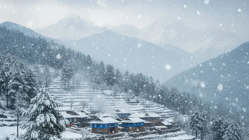 नेपालमा मोन्था चक्रवातको आंशिक प्रभाव, उच्च हिमाली क्षेत्रमा हिमपातको सम्भावना