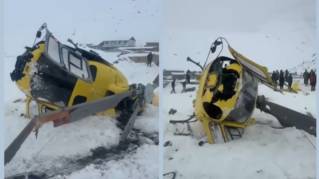 लोबुचे हेलिकप्टर दुर्घटना : पाइलट सकुशल उद्धार