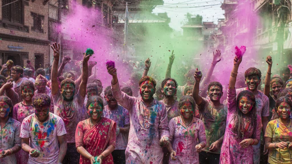 हर्षोल्लासका साथ देशभर होली पर्व मनाइँदै, काठमाडौँमा चिर दहनको विशेष परम्परा